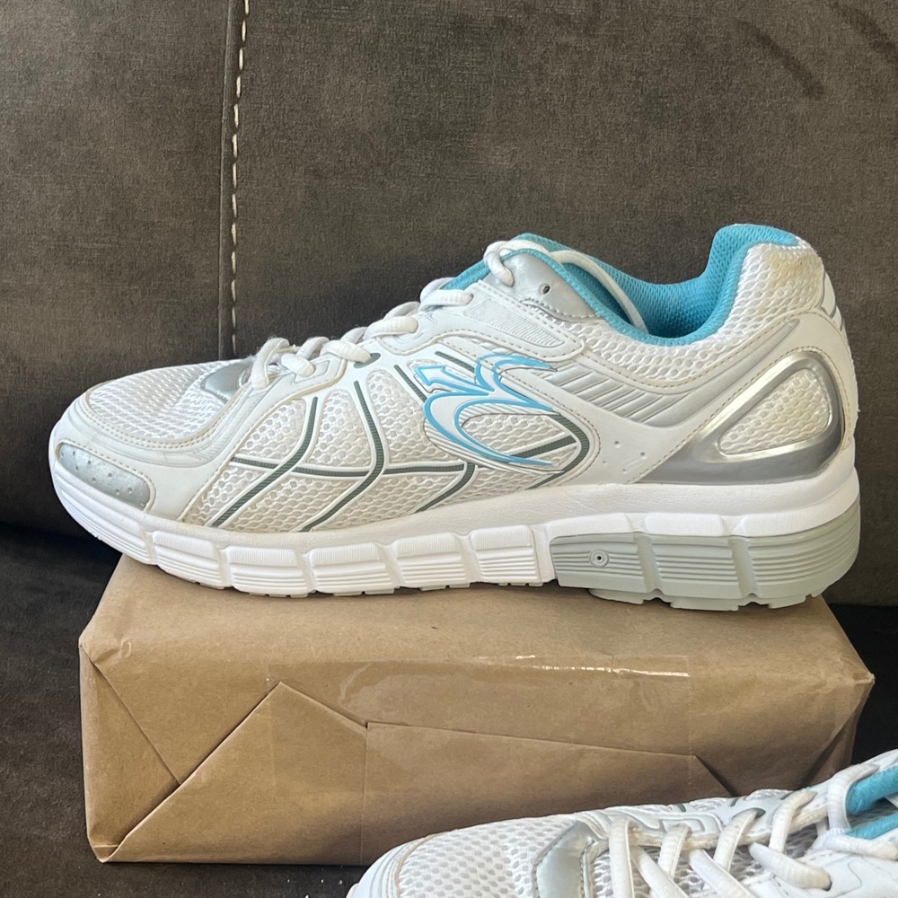 Gravity Defyer G-Defy Women's Size 10‎ White Blue Athletic Shoes EUC - Picture 3 of 8